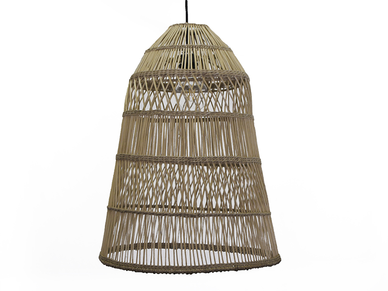 African Creative :: Natural Simple Rattan Bell Light - 1