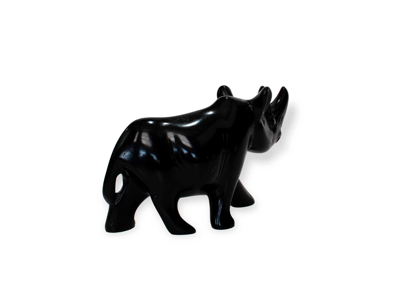 Black Soapstone Rhino