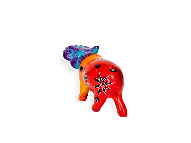 Multicolor Soapstone Hippo