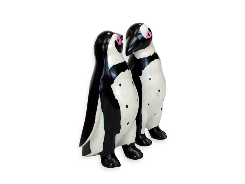 African Penguin Holding Hands