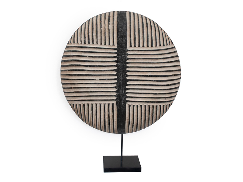 Cameroon Round Shield | Handcrafted African Wall Décor