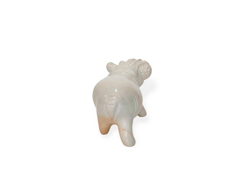 White Soapstone Hippo