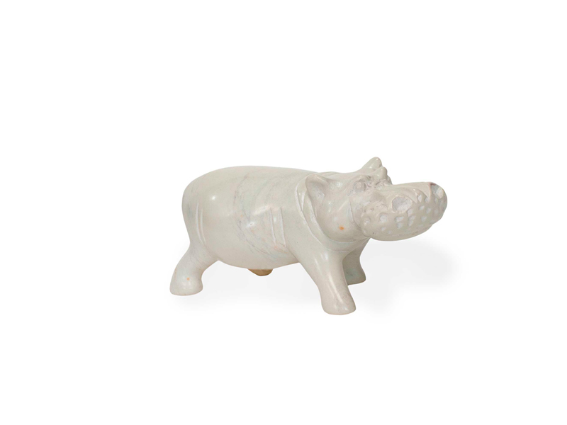 White Soapstone Hippo