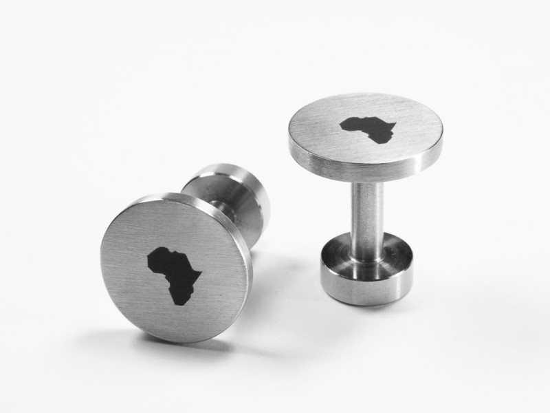 Africa Engraved Cuff Links