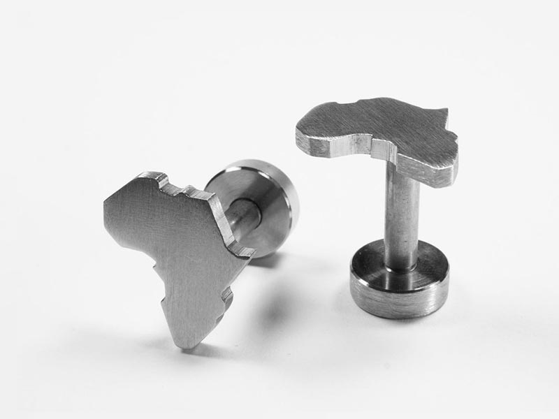 Africa Shaped Cuff Links