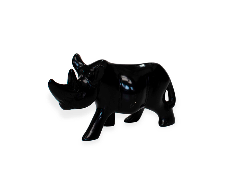 Black Soapstone Rhino