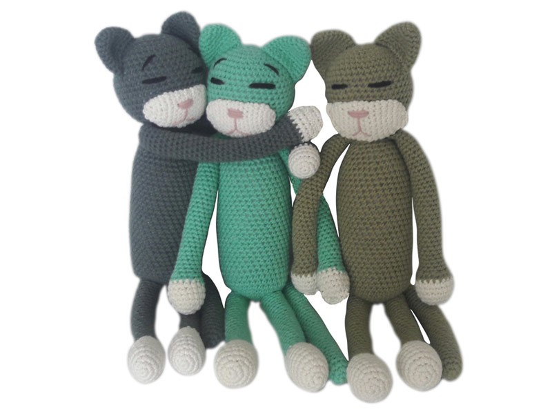 Crocheted Cat Soft Toys