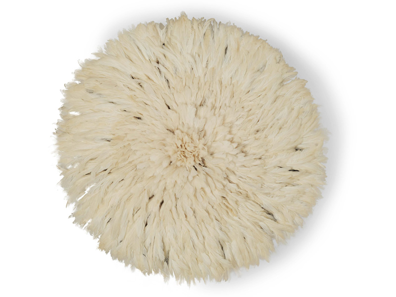 Juju Feather Hat White 80cm