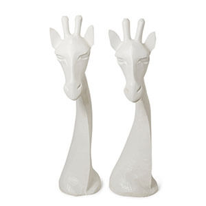 Carved Wood Giraffe - Colour Finish