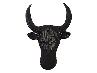 Large Bull Head - Black