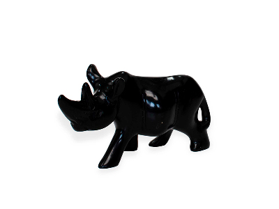 Black Soapstone Rhino