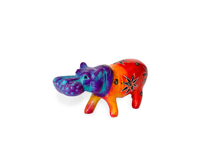 Multicolor Soapstone Hippo