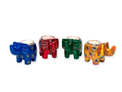 Elephant Soapstone Tealight Holder