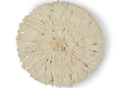 Juju Feather Hat White 80cm