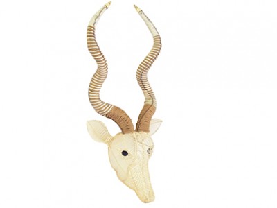 Kudu 80cm Wall Hanging - Beige and White Rope