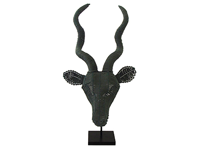 Kudu Head - Dark Green