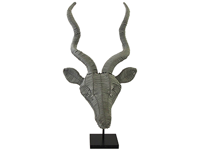 Kudu Head - Grey