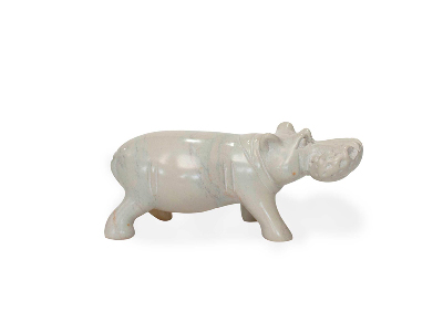 White Soapstone Hippo